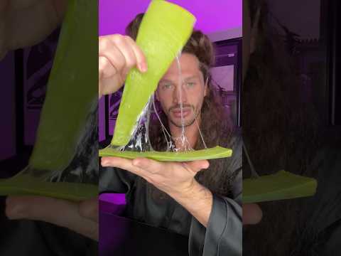 Fix dry hair with Aloe Vera! #hair #haircare #hairstyle #curlyhair #shorts