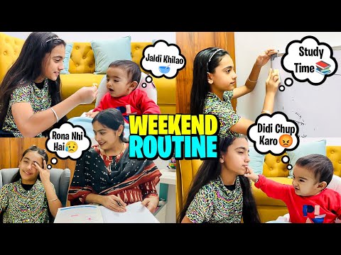 WEEKEND ROUTINE VLOG!!🤩SURPRISE CLASS TEST🤦🏽‍♀️SCHOOL LIFE 🏫 STUDY VLOG📖 @SamayraNarulaandFamily