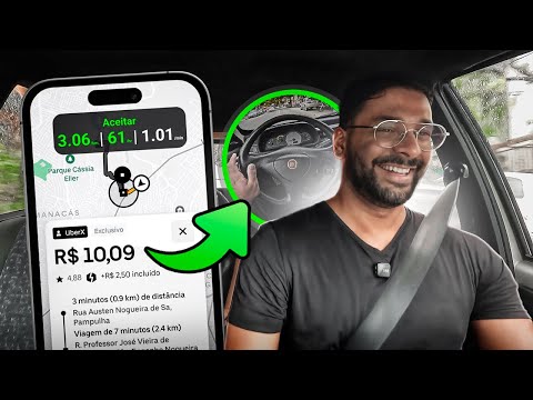 Fiquei 10 horas fazendo Uber no dilúvio com o Fiat Uno quadrado (sem ar) 🥵