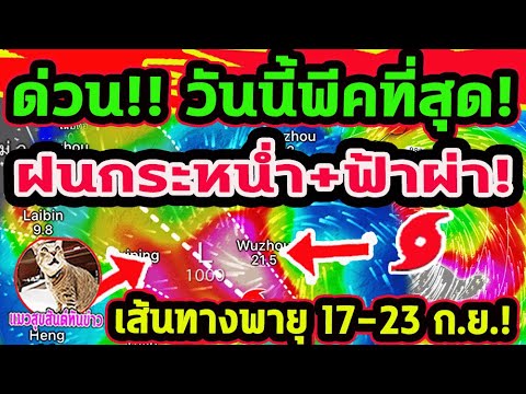 ด่วน!! วันนี้พีคที่สุด ฝนกระหน่ำ+ฟ้าร้องฟ้าผ่า ทุกภาครับมือ 17-23 ก.ค. พยากรณ์อากาศวันนี้