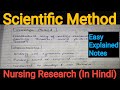 Scientific Method and Research Concepts