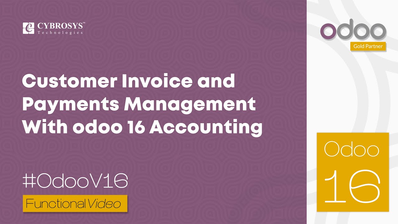 How to Create Customer Invoice & Payment Management in Odoo 16 Accounting | Odoo Functional Tutorial | 1/23/2023

To make invoices, transmit them to clients, and handle payments, use the standalone invoicing tool Odoo Invoicing. #odoo16 A ...