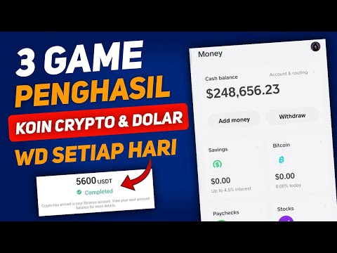 3 Game Penghasil Koin Crypto & Dolar 🤑 Di Bayar Setiap Hari - Cara Menghasilkan Uang Dari Internet