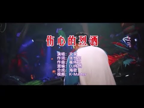 文笑 《伤心的烈酒 （DJ伟然版）》 KTV 导唱字幕 （备有伴奏视频）