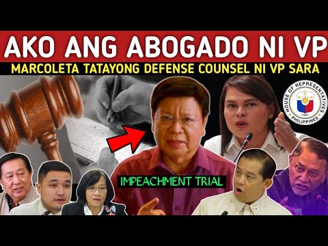 BREAKING NEWS! MARCOLETA TATAYONG DEFENSE LAWYER NI VP SARA SA IMPEACHMENT TAMBA KABADO NA