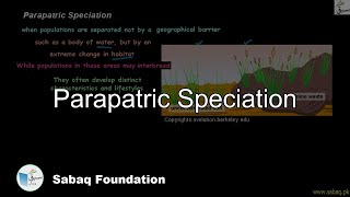 Parapatric Speciation