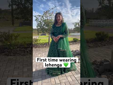 Wearing a £35 thrifted lehenga ❤️🏳️‍🌈 Beautiful brides!