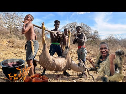 HADZABE CATCH MONSTER ANTELOPE FOR DINNER IN 2024!