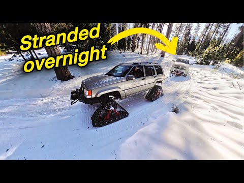 The Track Jeep To The Rescue!  Three Vehicles Stranded Overnight In The Mountains