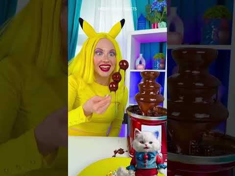 Eating chocolate eyes 🍫😻 YUMMY!
