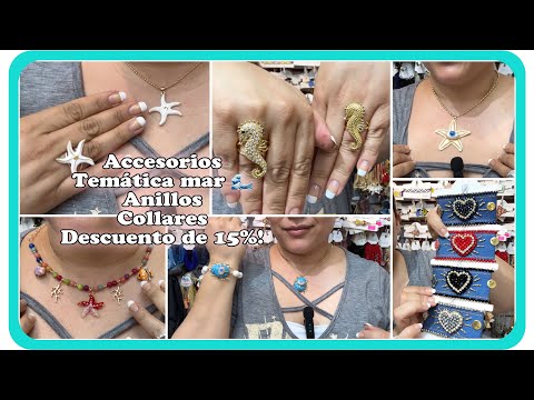 Accesorios temática mar 🌊/anillos/collares y descuentos de 15%!