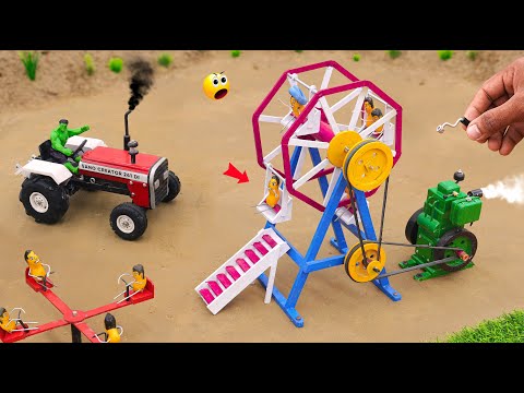 top most diy tractor videos of ferris wheel , truck , home pipe science project @sanocreator