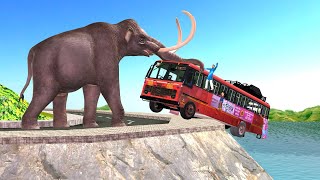 Giant Mammoth Bus Rescue Jungle Ka Hero Mammoth Rescue Hindi Kahani Moral Stories Funny Comedy Video