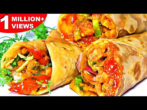 स्ट्रीट स्टाइल वेज शेज़वान फ्रैंकी की एकदम जबरदस्त और लाजवाब रेसिपी | Veg Schezwan Frankie Recipe