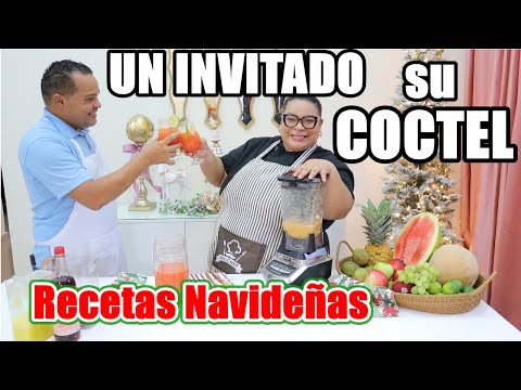 NOS PREPARA SU FAMOSO COCTEL /COTEL NAVIDEÑO