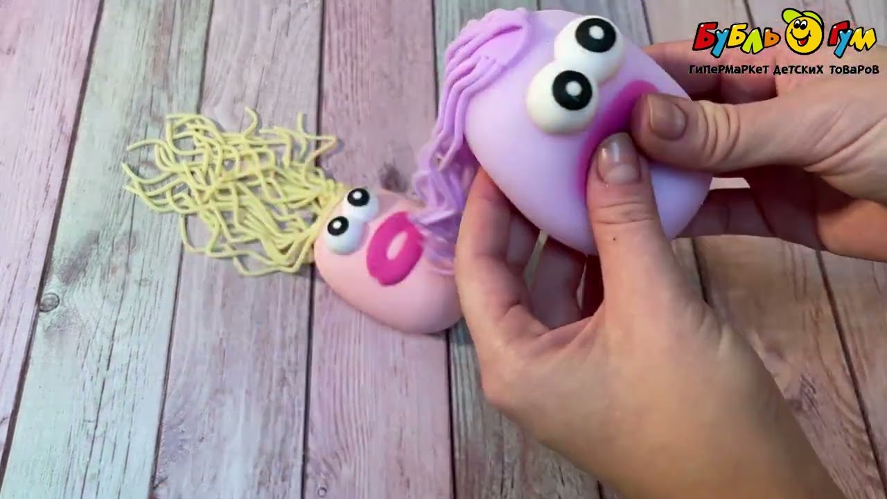 Антистресс-мякиш  Миссис Картопля кудрявая в ассортименте - видео