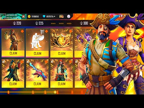 Buying 11000+ Diamonds, Evo Pirates Bundle, Max Evo Gun Skins & Discount Event Item On Subscriber ID