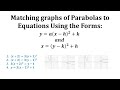 Vertex Form and Parabola Properties