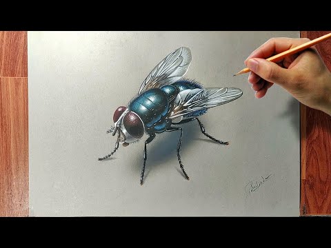 Draw an fly | It Looks Like It’s Flying Off the Papar!
