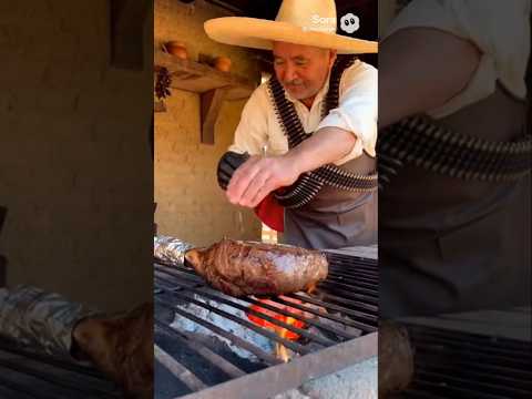 Así se cocina un tomahawk en el rancho 🔥