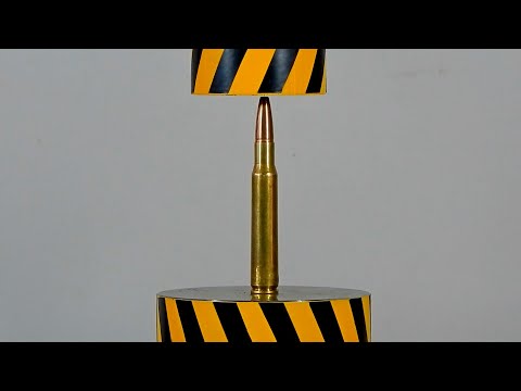 EXPERIMENT HYDRAULIC PRESS VS CARTRIDGES
