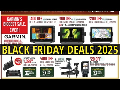 Garmin Humminbird Lowrance Black Friday Sales 2025