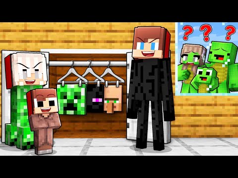 JJ Family Can Shapeshift Into ANYONE To Rob Mikey Family in Minecraft (Maizen)