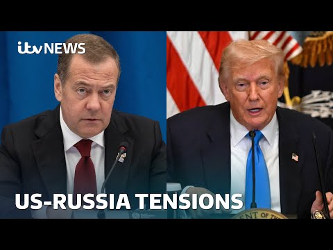 Trump orders nuclear submarines to be repositioned after 'inflammatory' Russian statement | ITV News