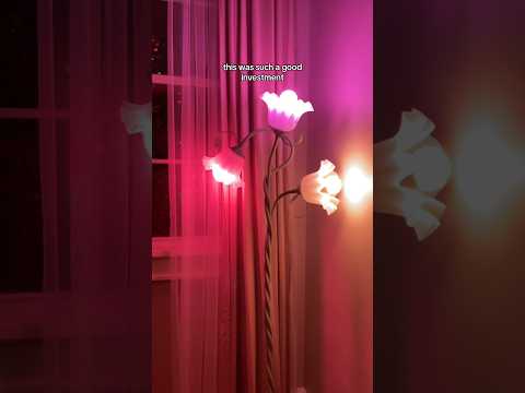 Setting up my flower lamp! #unboxing #lighting #homedecor #floorlamp #flowerlamp #cozylights