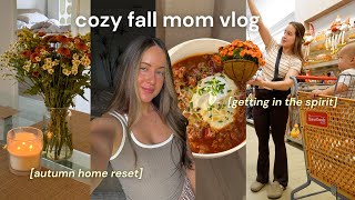 Cozy Fall Mom Vlog 🍁 homemade Pumpkin Sauce, Home Reset, Trader Joes's, HomeGoods, Old Navy Haul!