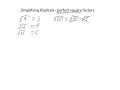 Simplifying Radicals with Perfect Square Factors