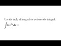 Integration Techniques and Anti-Derivatives