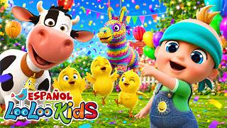 Rompe la Piñata con Vaca Lola Y Los Pollitos - Música para Niños y Bebés | Canciones Infantiles