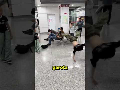 Ela venceu o menino na DANÇA! #curioso #incrivel #interessante