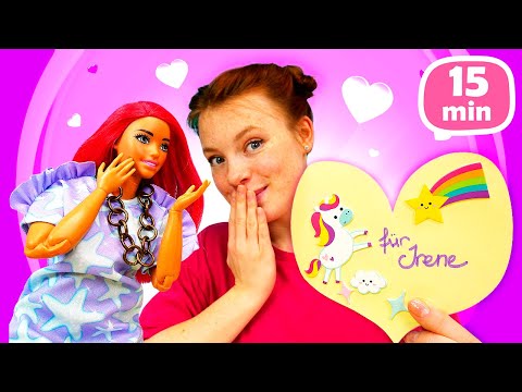 Barbie Puppen Videos zum Valentinstag. Spielspaß mit Barbie und Irene. Barbie Kompilation