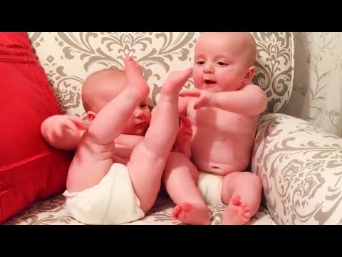 Funny TWIN Baby Videos that will make you laugh 99% guaranteed!