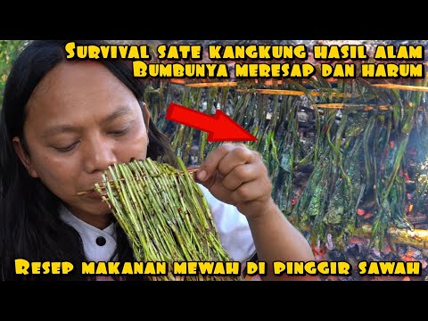 SATE KANGKUNG HASIL ALAM MAKANAN MEWAH PINGGIR SAWAH