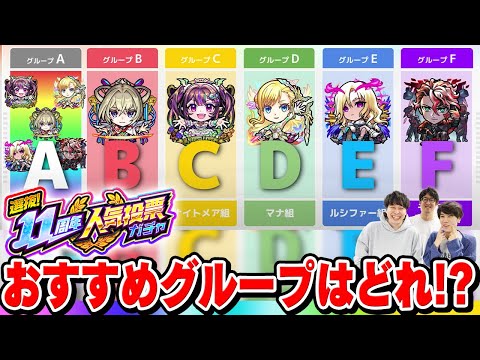 【モンスト】11周年人気投票ガチャで引くべきおすすめグループを徹底考察！リセマラする場合に今本当に引くべきキャラは誰!!?