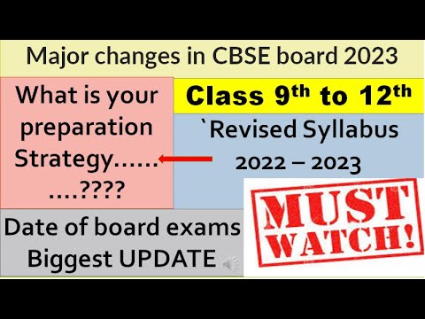 Cbse Board Exam 2023 Class 10th | Big Changes | #boardexam2023 | Cbse Latest News