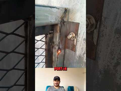 Aprende a instalar puertas o portones sobre pared en concreto #herramientas #ideas #ideas #
