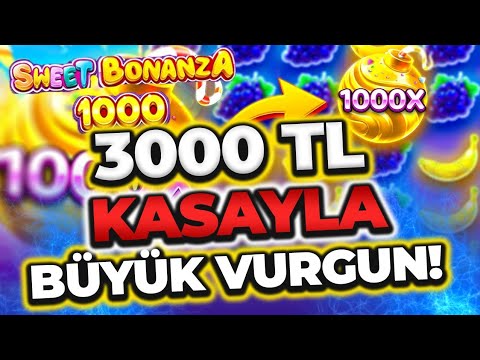 🍭 Sweet Bonanza 1000X 🍭 Yeni Oyun | 3.000 TL Kasayla Büyük Vurgun | Slot Oyunları Küçük Kasa