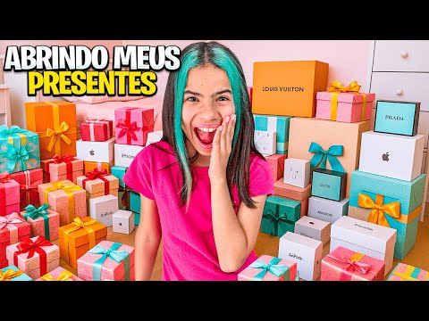 ABRINDO MEUS PRESENTES DE ANIVERSÁRIO JUNTO COM VOCÊS