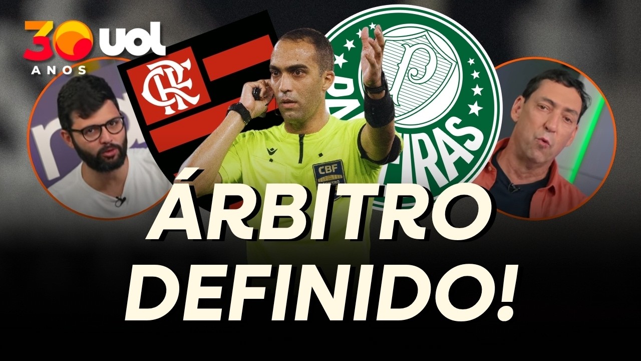 FLAMENGO X PALMEIRAS SERÁ APITADO POR DAVI LACERDA APÓS DECISÃO DA CBF