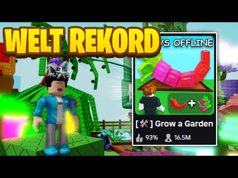 Grow a Garden BRICHT jeden WELT REKORD!