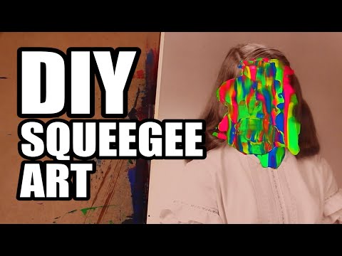 DIY Squeegee Art - Man vs Art #1 (NEW SERIES)