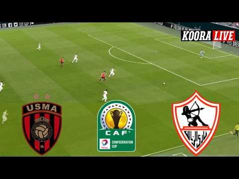 بث مباشر مباراة الزمالك و اتحاد العاصمة اليوم الكونفدرالية الافريقية - النهائي | PES Gameplay
