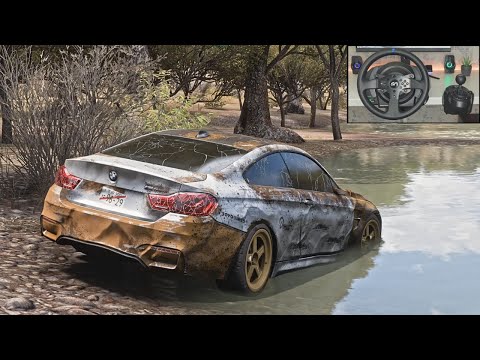 Rebuilding BMW M4 GTS - Forza Horizon 5 | Steering Wheel Gameplay