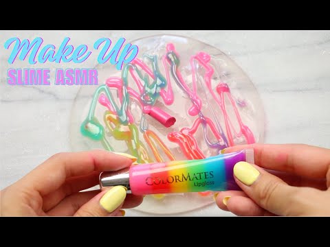 Satisfying Slime Coloring With Make Up, ASMR