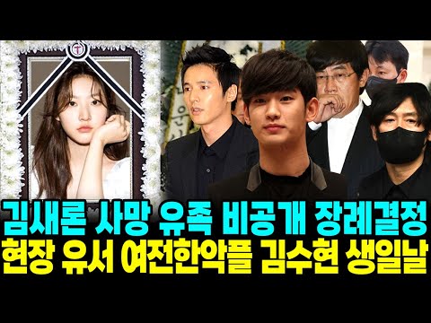 배우 김새론 사망 유족 장례식 비공개 결정 현장 유서 김수현 생일날 악플 여전해