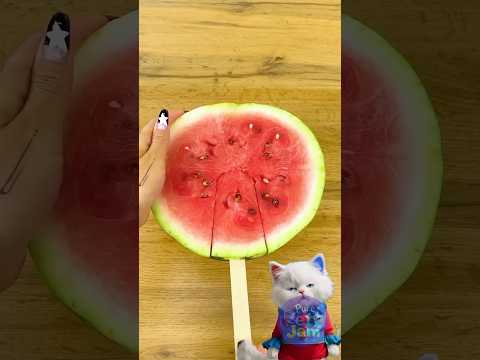 Watermelon ICE CREAM Hack for sweet tooths 🍉😻